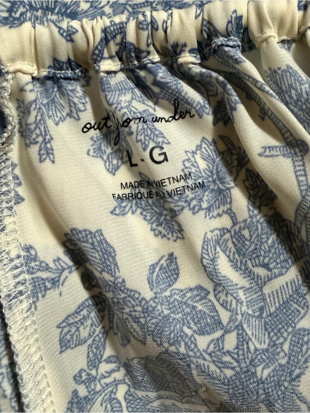NWOT/Out from under milla lace trimmed bra top and bloomer pant set /Large - Picture 3 of 4